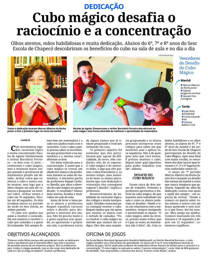 Cubo Mágico Escola Infantil em Florianópolis