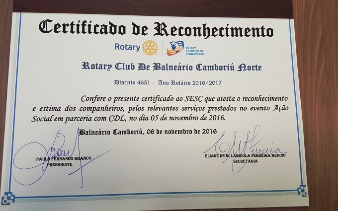 Sesc Sc Sesc Em Balneário Camboriú Recebe Certificado De Reconhecimento 7633